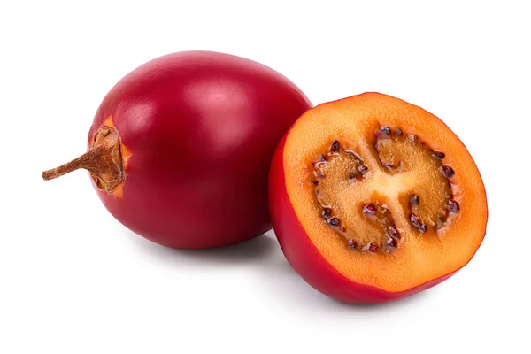 Fruta fresca de tamarillo aislada sobre fondo blanco — Foto de Stock