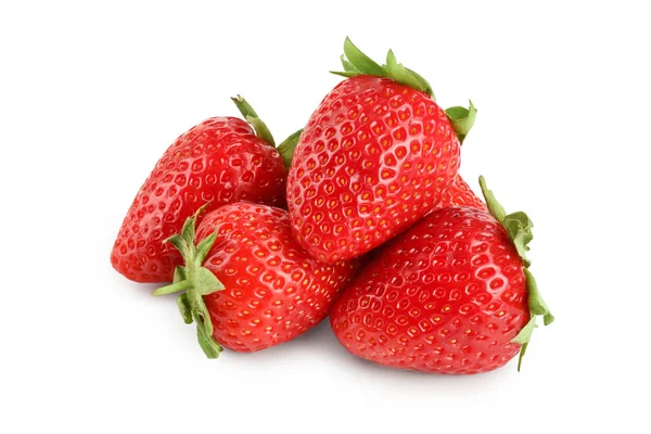 Φράουλες απομονωμένες σε λευκό φόντο. Φρέσκο βατόμουρο — Φωτογραφία Αρχείου