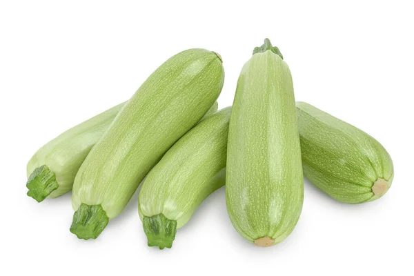 Courgettes ou moelle isolées sur fond blanc avec chemin de coupe et pleine profondeur de champ — Photo