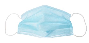 Medical protective mask isolated on white background. Prevent Coronavirus protection
