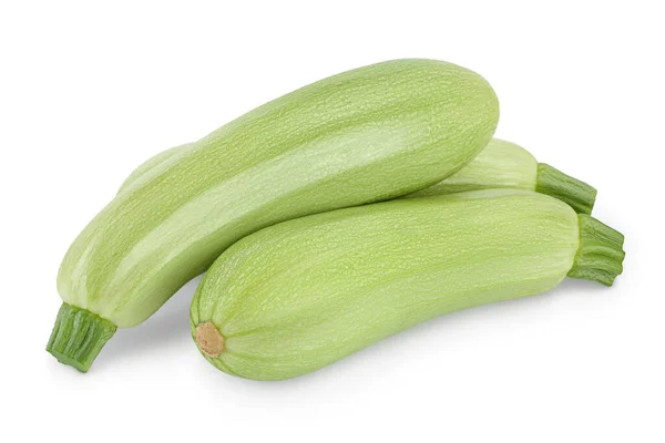 Zucchini or marrow isolated on white background with clipping path and full depth of field — Stock Photo, Image