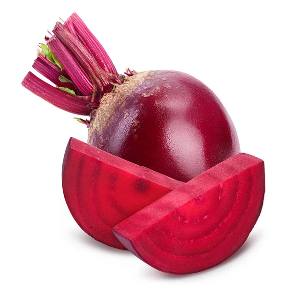 Beetroot isolated on white background with clipping path and full depth of field — Stock Photo, Image