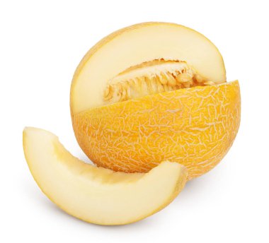 Kavun kırpma yolu ve tam derinlik alan ile beyaz arkaplanda izole