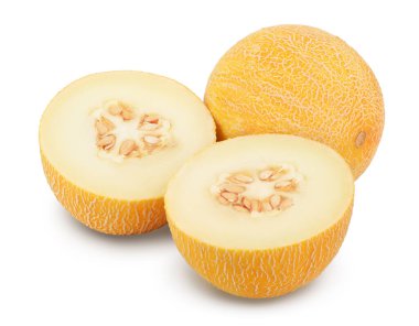 Kavun kırpma yolu ve tam derinlik alan ile beyaz arkaplanda izole