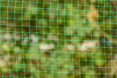 yumuşak odak Plastik Yapı çitleri odaklanmamış arka planı yeşil çevre ile