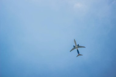 yumuşak odak bir düz kavramı kopya veya metin için boş alan ile aşağıdan gökyüzünde