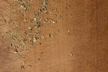 kesme tahtası arka plan dokusu ile baharat