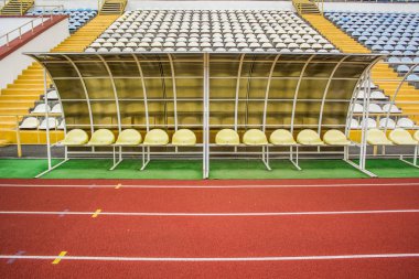 simetri zavallı Stadyumu boş tezgah yedek spor sahne kavramının