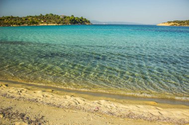 Havuz açık Tropic doğa doğal sahil plaj parlak manzara yaz