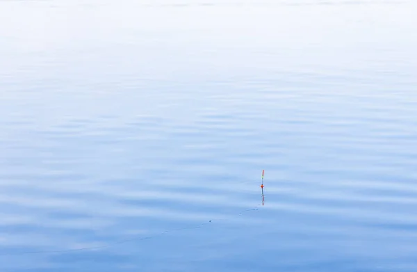 Estilo Vida Descanso Espera Imagen Concepto Flotador Pesca Lago Agua — Foto de Stock