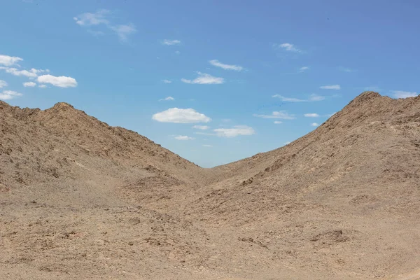 Çöl Kayalık Tepeler Boş Çorak Ülke Kenarı Manzara Manzara Manzara — Stok fotoğraf