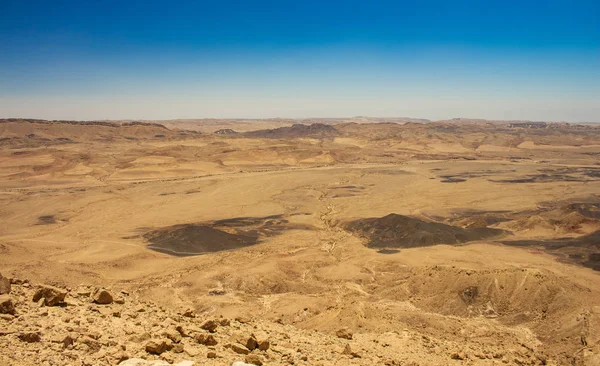 Vista Dall Alto Deserto Giudeo Luogo Santo Israeliano Paesaggio Scenico — Foto Stock