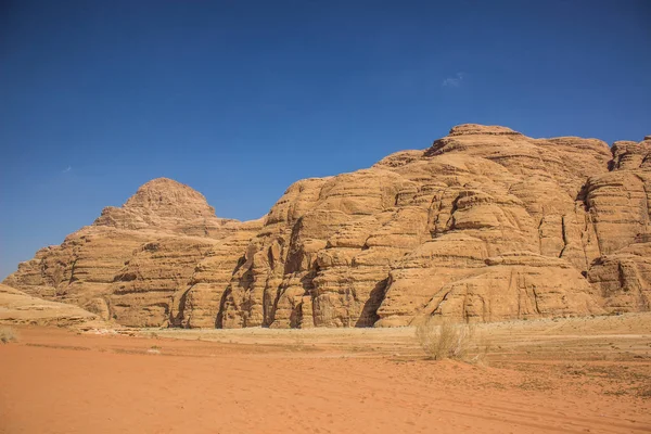 Planeta Tierra Patrimonio Humanidad Destino Turístico Wadi Rum Jordania Oriente — Foto de Stock