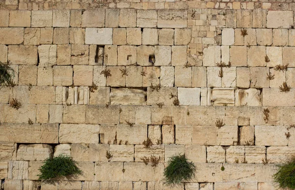 Fondo Pared Occidental Lugar Santo Patrimonio Mundial Famoso Religión Destino — Foto de Stock