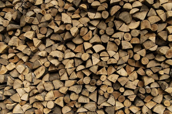 fire wood type of fuel background textured stock place preparing for winter