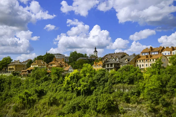 Çek Cumhuriyeti Eski Avrupa Ortaçağ Küçük Cozi Şehir Simgesi Yeşil — Stok fotoğraf