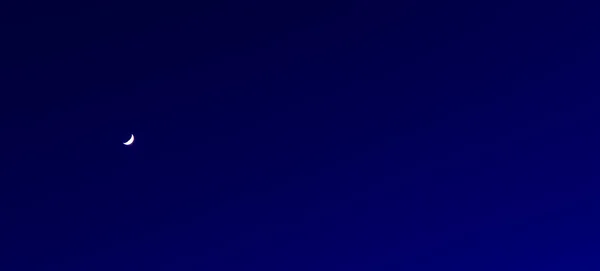 Nacht Blauw Hemel Rustiek Lang Blootstelling Schilderachtig Uitzicht Met Zachte — Stockfoto