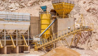 Kuru zemin kazmak için Çin kirliliği endüstriyel makine fabrikası sade ekipman Küresel ısınma ve iklim değişiklikleri