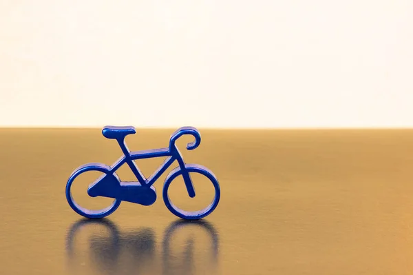 Zyklus Miniatur Sport Konzept Muster Tapeten Attrappe Bild Mit Goldenem — Stockfoto