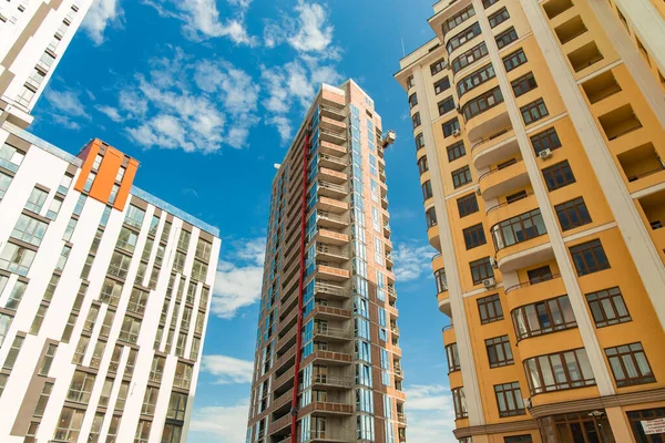 Architettura Moderna Della Grande Città Punto Riferimento Vista Scorcio Dal — Foto Stock