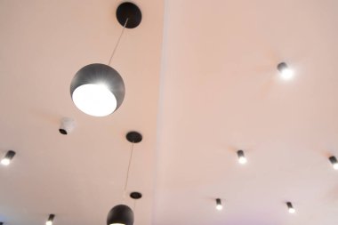 asma lambalar iç tasarım nesneler içinde çatı ışık fotokopi alanı parlaklığı ile