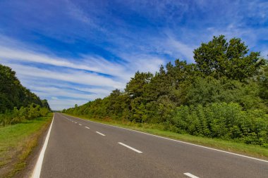 asfalt yol güzergahı cennet gibi temiz doğa yeşil açık hava alanı açık yaz günü