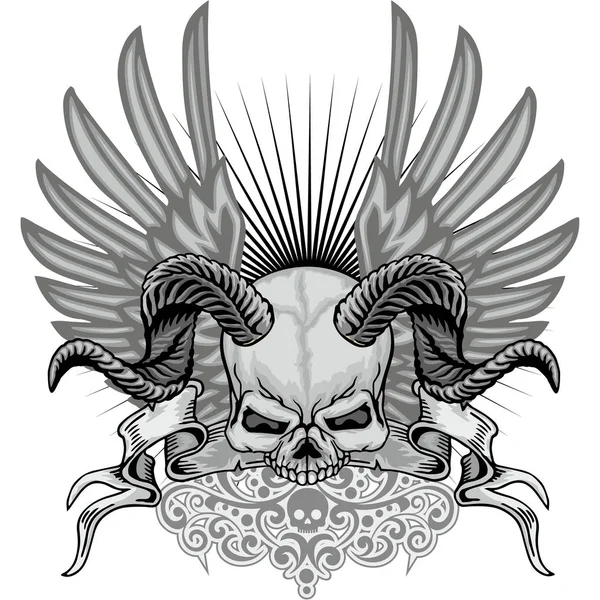 อโค ทกอธ กระโหลก ไซน นเทจ — ภาพเวกเตอร์สต็อก