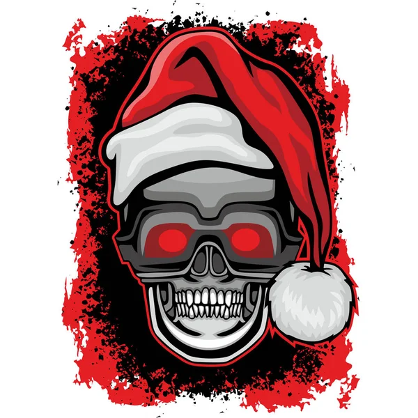 Toxic Christmas Skull Grunge Vintage Design Shirts Royalty Free Stock Illustrations