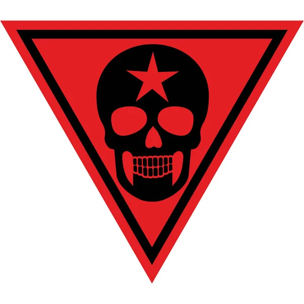 Signo Militar Con Cráneo Grunge Vintage Diseño Camisetas — Vector de stock