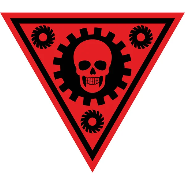 Signo Militar Con Cráneo Grunge Vintage Diseño Camisetas — Vector de stock