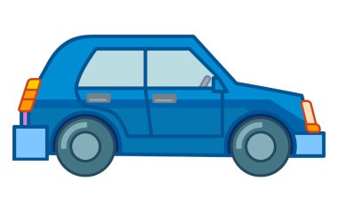 oyuncak arabalar, mavi Hatchback