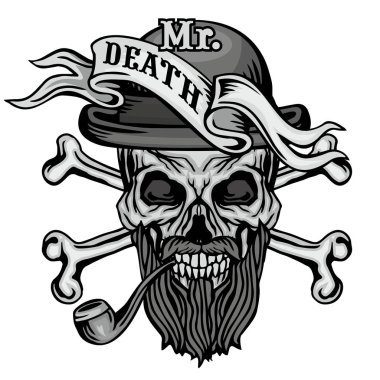 Kafatası ile Gotik işareti , grunge vintage tasarım t shirt