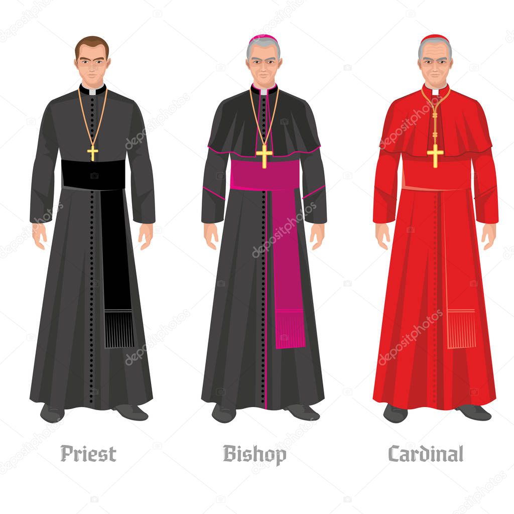 catholic bishop, cardinal in robe