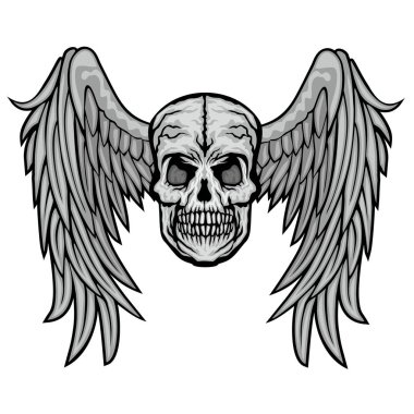 Kafatası ile gotik tabela, grunge vintage tasarım tişörtler