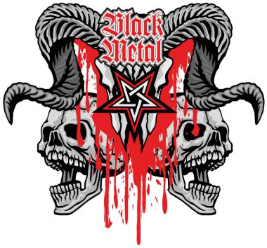 Kafatası ile gotik tabela, grunge vintage tasarım tişörtler