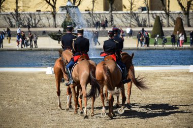 Fontainebleau kalesindeki cumhuriyetçi muhafız