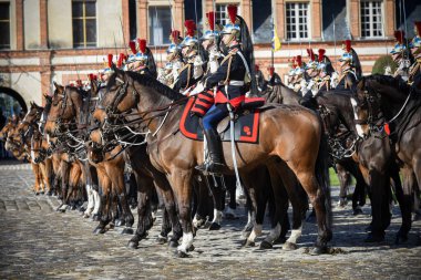 Fontainebleau kalesindeki cumhuriyetçi muhafız