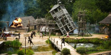 Puy du Fou 'da ortaçağ gösterisi