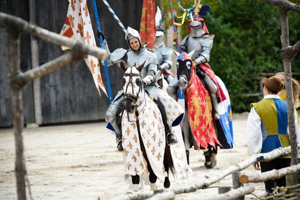 Mittelalterliche Show Auf Puy Fou — Stockfoto