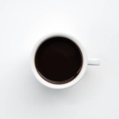 Beyaz kahve fincan izole.