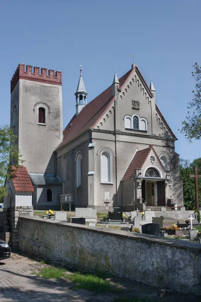 Médiéval Église Catholique Romaine Nativité Saint Jean Baptiste Temple Médiéval — Photo