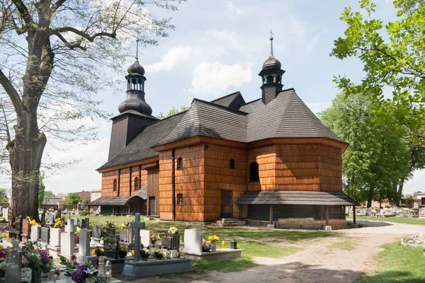 Originaire 1724 Église Sainte Trinité Été Construite Bois Sur Base — Photo