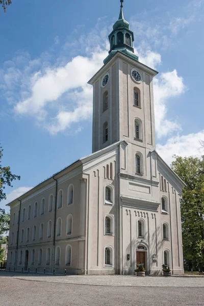 Église Évangélique Augsbourg Historique Jean Baptiste Bielsko Biala Construit 1818 — Photo