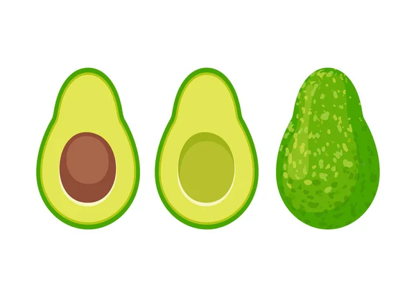 Мультяшный набор иконок авокадо. Премиум качество . — стоковый вектор