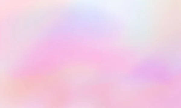 레인 보우 공주 배경, 클리핑 마스크와 함께 현실적인 스타일에서 만든 부드러운 분홍색 새벽. 판타지 유니콘 하늘 진주빛 배경 막입니다. 귀여운 특이 한 홀로그램 벽지. — 스톡 벡터