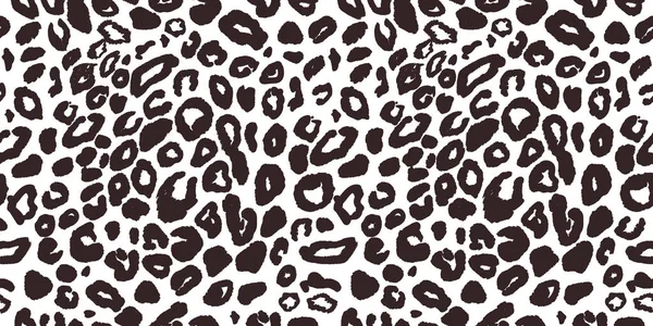 Textura padrão sem costura leopardo . — Vetor de Stock