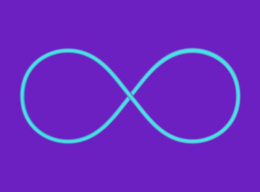 Neon sonsuzluk, sonsuzluk sembolü.