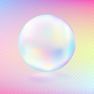 Gerçekçi sabun köpüğü izole edildi.