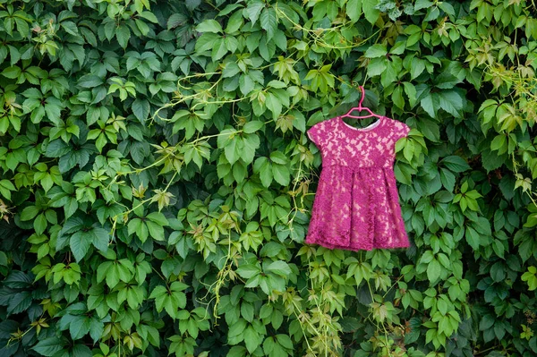 Vestido Infantil Para Menina Cabide — Fotografia de Stock