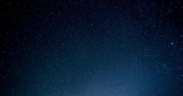 Time Lapse Αστέρι Κύκλους Στον Ουρανό Νύχτα — Αρχείο Βίντεο